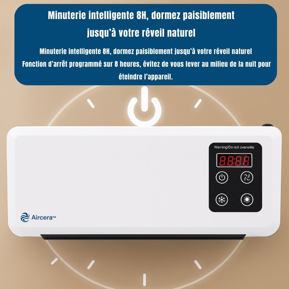 ❄️🔥 2-en-1 Climatiseur Mural & Chauffage – Chaud/Froid avec Télécommande + Cadeaux Offerts 🎁