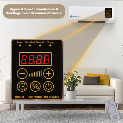 🔥Climatiseur 2-en-1 Intelligent – Climatisation Chaud/Froid avec Télécommande + Cadeaux GRATUITS ! Stock Limité