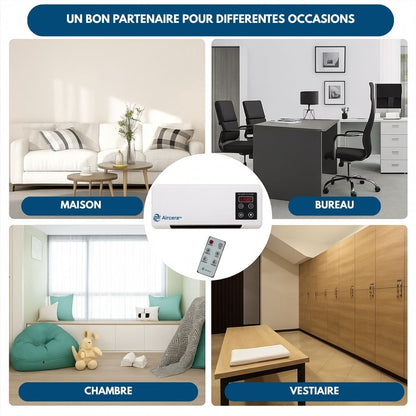 ❄️🔥 2-en-1 Climatiseur Mural & Chauffage – Chaud/Froid avec Télécommande + Cadeaux Offerts 🎁