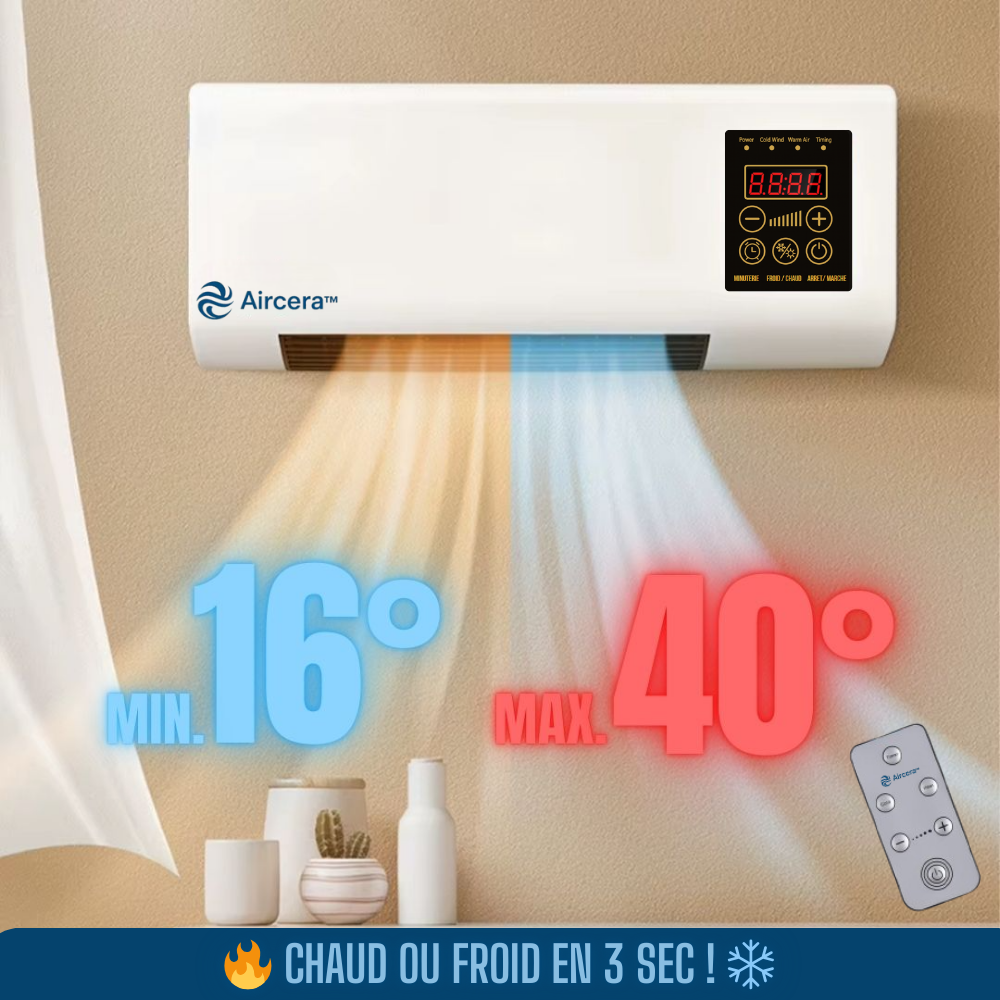 🔥Climatiseur 2-en-1 Intelligent – Climatisation Chaud/Froid avec Télécommande + Cadeaux GRATUITS ! Stock Limité